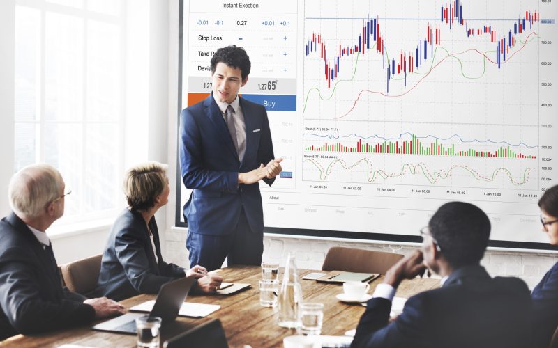 Forex Trade Graph Chart Concept